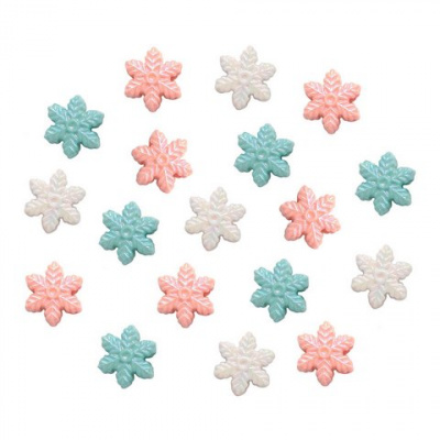 Бусины Astra&Craft 4763 Снежинки 13*6 мм ассорти 15г/упак