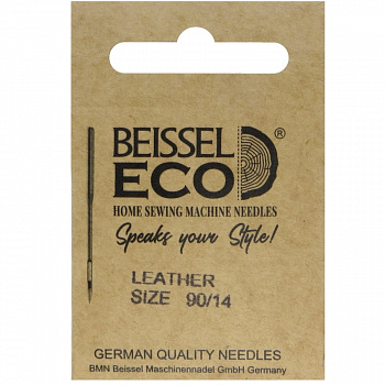 Иглы д/бытовых швейных машин для кожи (Leather),5 шт, № 90, 130-705 H-LL/крафт, BEISSEL