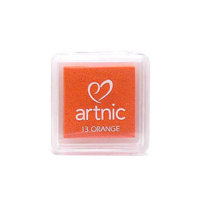 Подушечка чернильная Tsukineko "Artnic Small" 25х25мм, цвет: Оранжевый