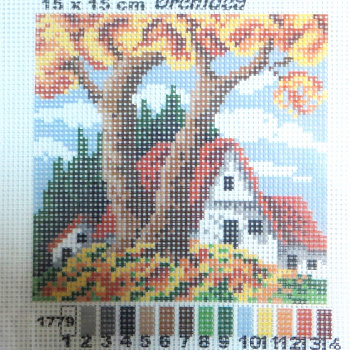 Рисунок на канве 15*15 см Orchidea "Времена года. Осень"