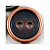 Пуговицы в тубе NE72 Copper  20L , 72шт.