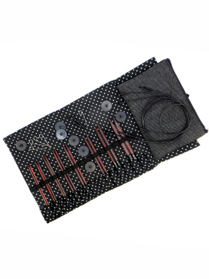 Набор съемных деревянных спиц Charcoal Ruby KnitPro, 20649