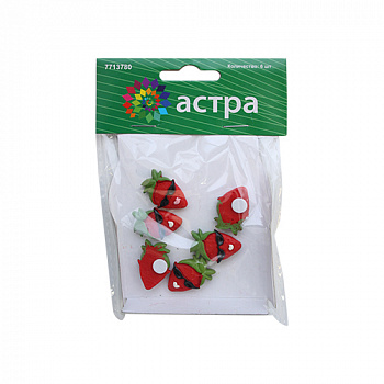 Объемные фигурки "Астра" Клубника в очках 6 шт.LR15-4611