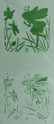 Трафареты Stamperia, фея на часах, 1 шт, 60*22 см