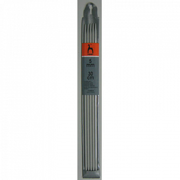 Спицы вязальные носочно-чулочные 30 см PONY 40222 d=5.00 мм