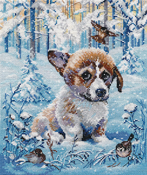 Набор для вышивания «Овен» 1482 "Снежок" 20 х 25 см