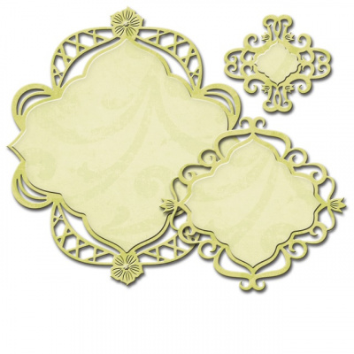 Набор ножей Spellbinders® Nestabilities® Decorative Elements "Декоративный причудливый ромб"