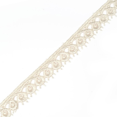 Кружево капрон арт.TBY-14048  шир.20 мм  цв.002 молочный, уп.13.71 м