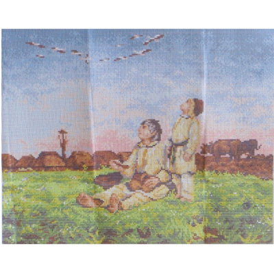 Рисунок на канве 40*50 см  Orchidea "Крестьяне"