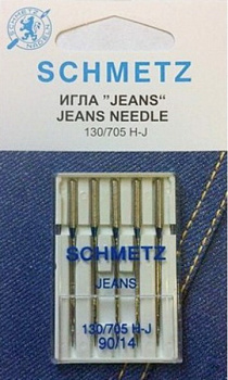 Иглы для джинсы 130/705H-J № 90/14, 5 шт. Schmetz 0701226