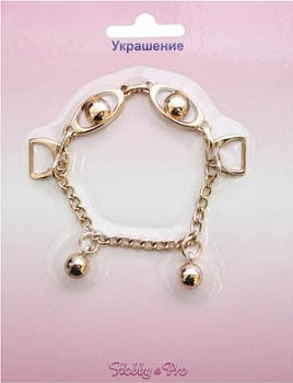 Украшение НР3403/2 Hobby&Pro 90*40мм, золото