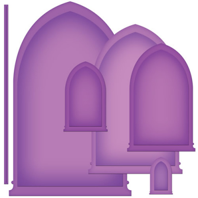 Набор ножей Spellbinders® Nestabilities® Card Creator "Арочные окна 1"