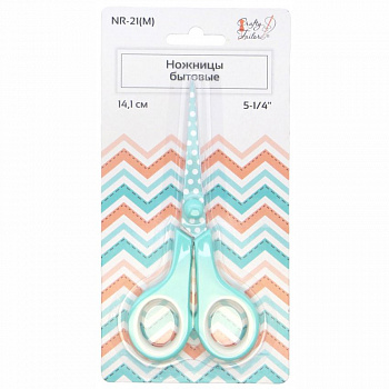Ножницы бытовые "Crafty tailor" NR-21(М), 114мм, толщина лезвия 1,5мм, мятный