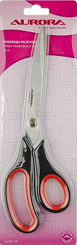 Ножницы раскройные с резиновыми вставками, 27 см, Aurora