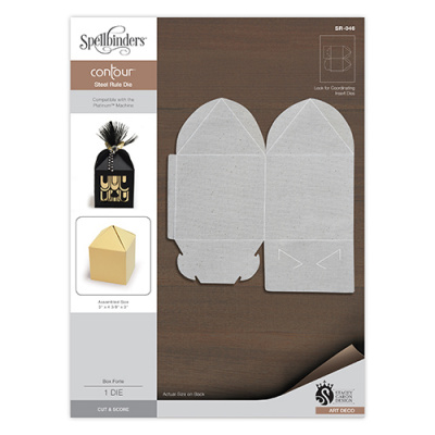 Нож для вырубки Spellbinders® Contour™ "Арт деко: Коробочка Форте"