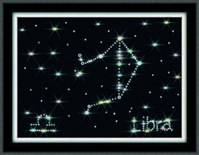 Набор для аппликации стразами «Золотое Руно» ХК-010 Созвездие Весы,15*20 см