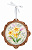 Набор для вышивания от М.П.Студия "Щепка" О-093 "Миниатюра. Весенние цветы" 11 х11 см.