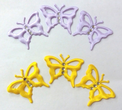 Аппликация бабочка со стразами