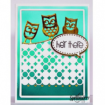 Набор ножей Spellbinders® Nestabilities® Card Creator "Это уханье совы"