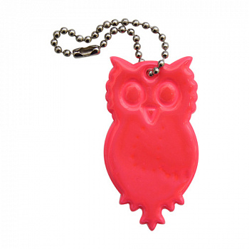 Светоотражающая подвеска 0165-2009 "Сова" 2 шт. (розовый)