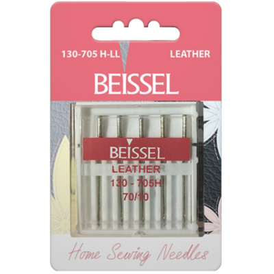 Иглы д/бытовых швейных машин для кожи (Leather),5 шт, № 70, 130-705 H-LL/блистер, BEISSEL