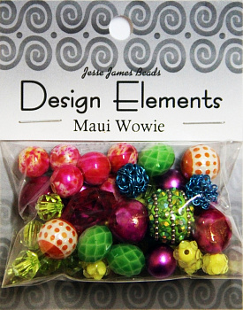 Набор декоративных бусин "Design Elements" 5904 Гавайская марихуана