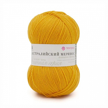 Австралийский меринос, пряжа для ручного вязания  (340, листопад)