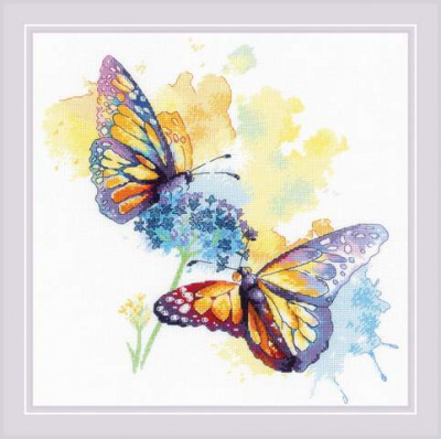 Набор для вышивания «Риолис» 1941 «Красочный полет» 30*30 см