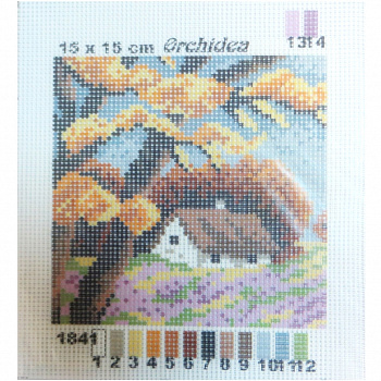 Рисунок на канве 15*15 см Orchidea "Времена года. Осень"