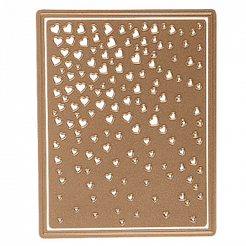 Набор ножей Spellbinders® Shapeabilities® Decorative Card Front  "Каскад сердец"