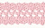 Кружевная лента "Gamma" HVK-10 27 мм, 3 м,  №066 розовый