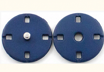 Кнопки пришивные пластиковые KN06  Blue 21mm  10шт.