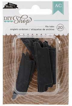 Набор вырубок "American Crafts"AC DIY Shop 366610 «File Tabs» 20шт