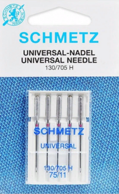 Иглы стандартные 130/705H № 75, 5 шт. Schmetz 0703408