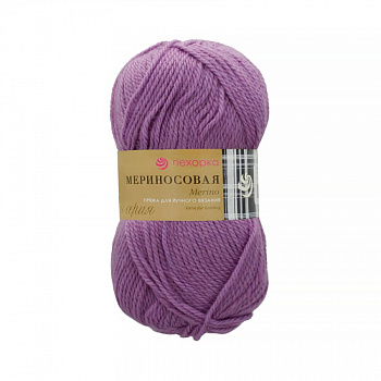Мериносовая, пряжа для ручного вязания (389, св.фиалка)