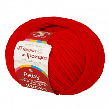 Кроха, пряжа для ручного вязания (88, красный мак)