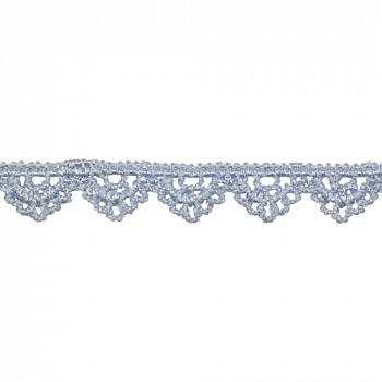 Кружево гипюр 1см*13,72м 1AS-303 W9715 жемчужно-серый